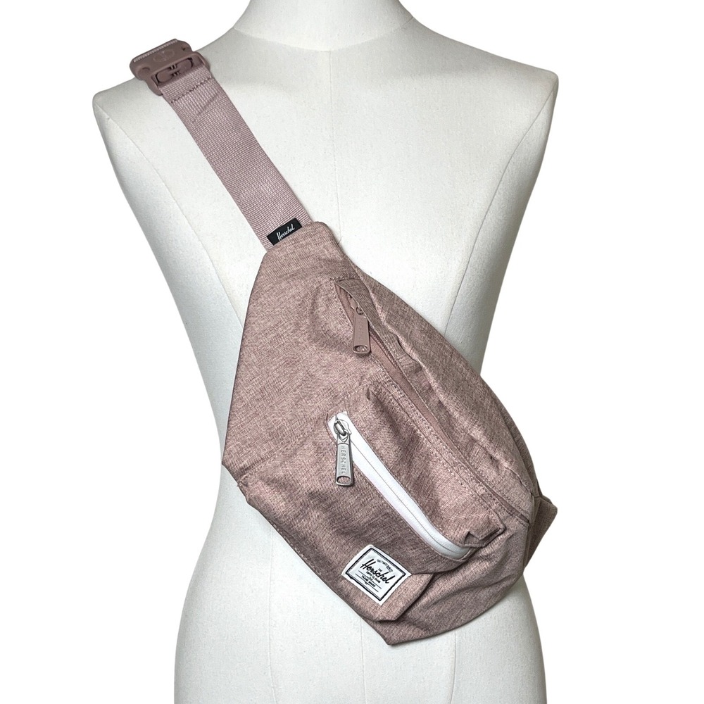 Herschel Seventeen Hip Pack Belt Bag Dusty Rose Pink Heathered Crossbody‎ OS